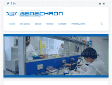 Tablet Screenshot of genechron.com